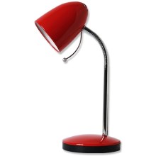 Aigostar - Lampe de table 1xE27/36W/230V rouge/chrome