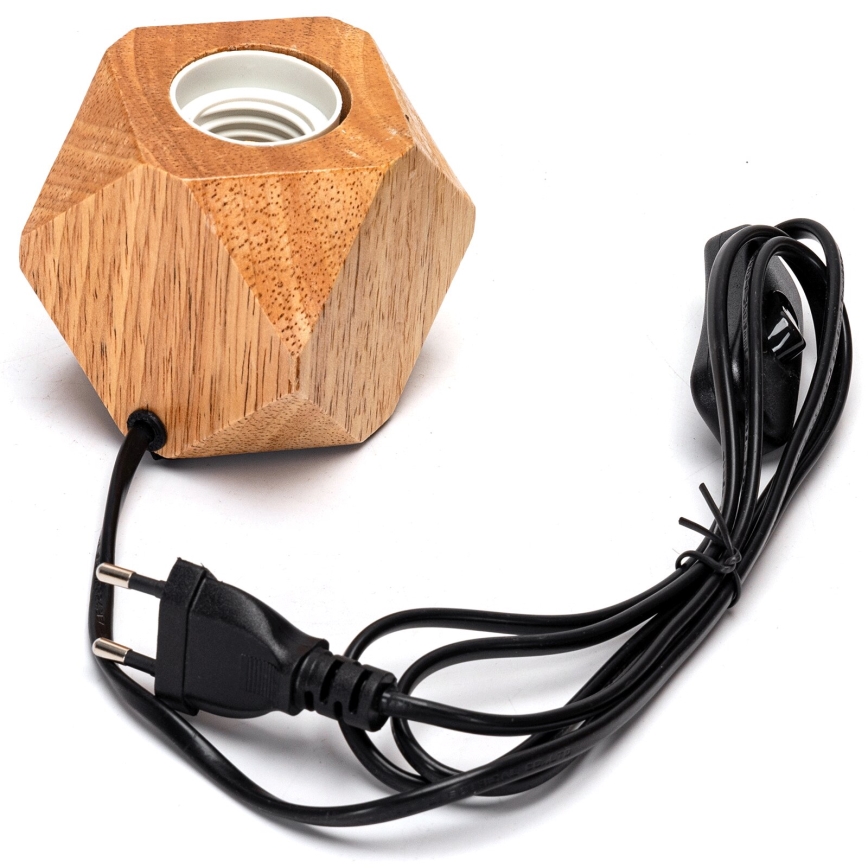 Aigostar - Lampe de table 1xE27/60W/230V hévéa
