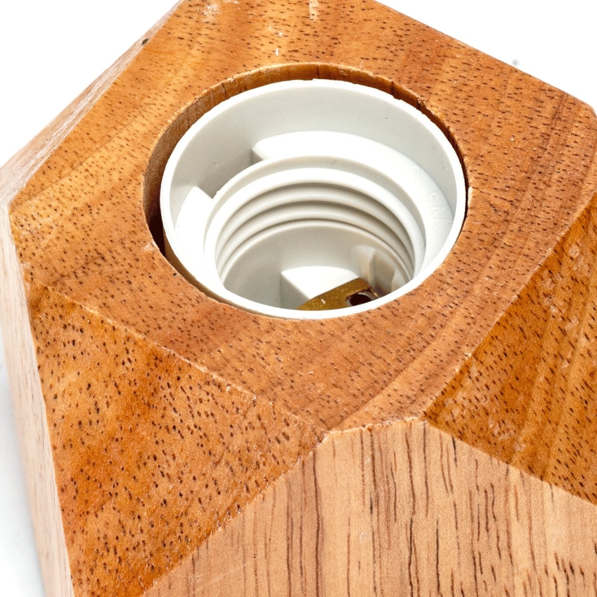 Aigostar - Lampe de table 1xE27/60W/230V hévéa
