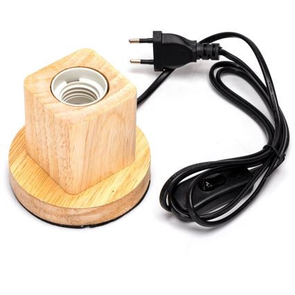 Aigostar - Lampe de table 1xE27/60W/230V hévéa