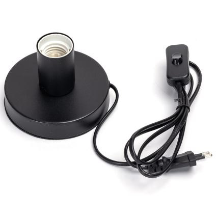 Aigostar - Lampe de table 1xE27/60W/230V noir