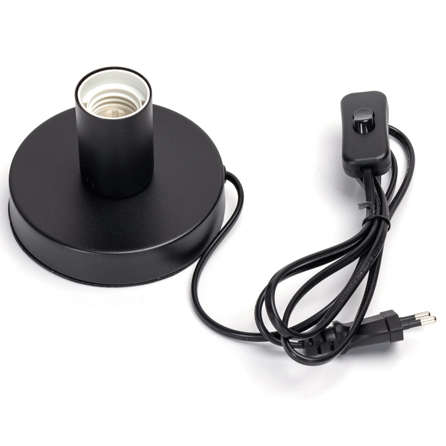 Aigostar - Lampe de table 1xE27/60W/230V noir