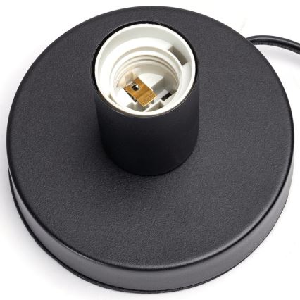 Aigostar - Lampe de table 1xE27/60W/230V noir