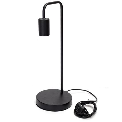 Aigostar - Lampe de table 1xE27/60W/230V noir