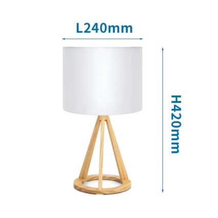 Aigostar - Lampe de table 1xE27/60W/230V pin