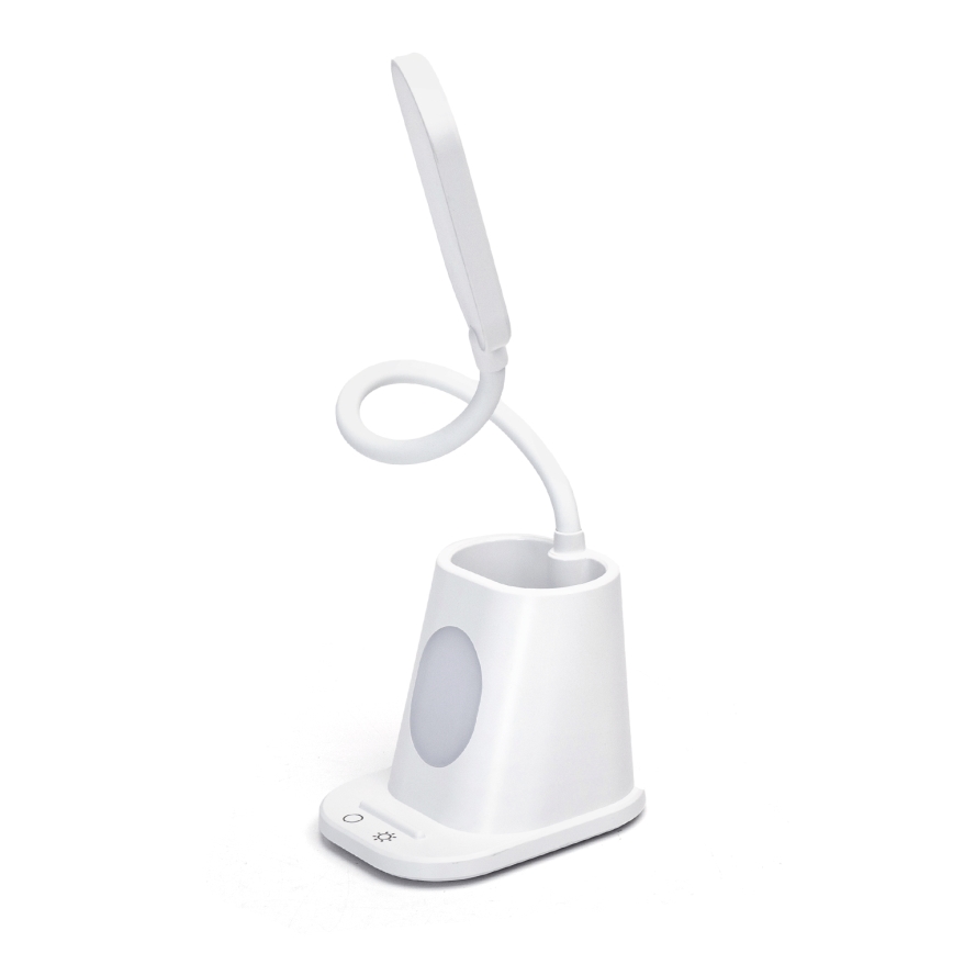 Aigostar - Lampe de table à intensité variable rechargeable LED/2,8W/5V 1800mAh 3000/5000K blanc