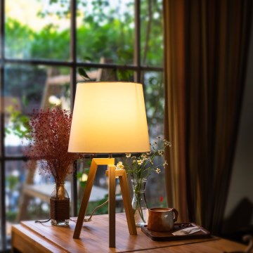 Aigostar - Lampe de table en pin 1xE27/60W/230V