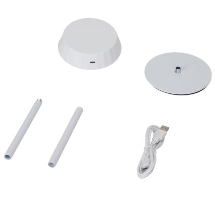 Aigostar - Lampe de table LED dimmable AMBIENT LED/2,4W/5V 3000-6500K blanche