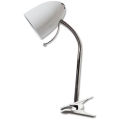 Aigostar -  Lampe de table pince 1xE27/36W/230V blanc/chrome