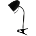 Aigostar -  Lampe de table pince 1xE27/36W/230V noir/chrome