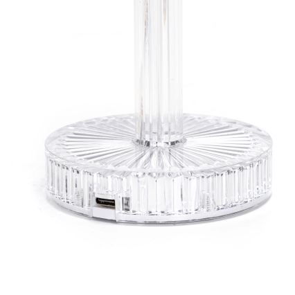 Aigostar - Lampe de table RGB à intensité variable rechargeable LED/1W/5V 1800mAh 26 cm + Télécommande
