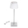 Aigostar - Lampe de table variable à intensité variable pour l'extérieur LED/4W/5V 3600mAh blanc/chrome mat IP54