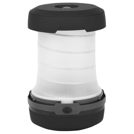 Aigostar - Lampe portable pliable LED/1,4W/3xAA noire/grise