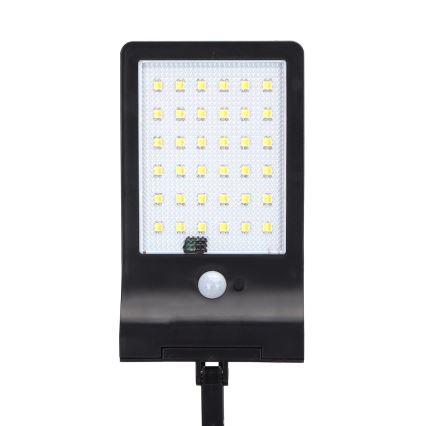 Aigostar - Lampadaire solaire avec détecteur LED/3W/3,7V1800 mAh IP44 3000/4000/5000K + Télécommande