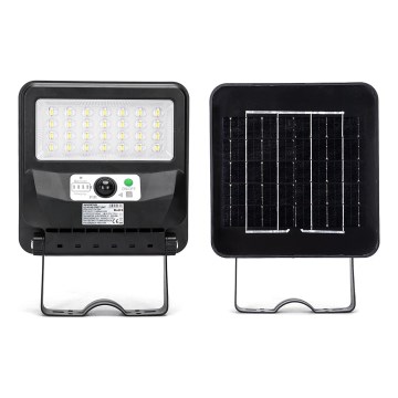 Aigostar - lampe solaire de rue LED avec capteur LED/50W/3,2V 1000mAh 6500K + télécommande