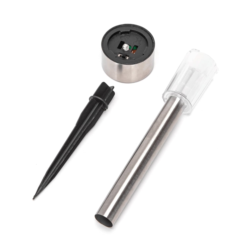 Aigostar - Lampe solaire LED/0,006W/1,2V 29,5 cm 40 mAh chrome mat 6500K IP44