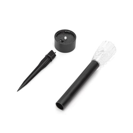Aigostar - Lampe solaire LED/0,006W/1,2V 40 mAh 29,7 cm noir 6500K IP44