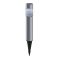 Aigostar - Lampe solaire LED/0,006W/1,2V 31,5 cm 100 mAh chrome mat 6500K IP44