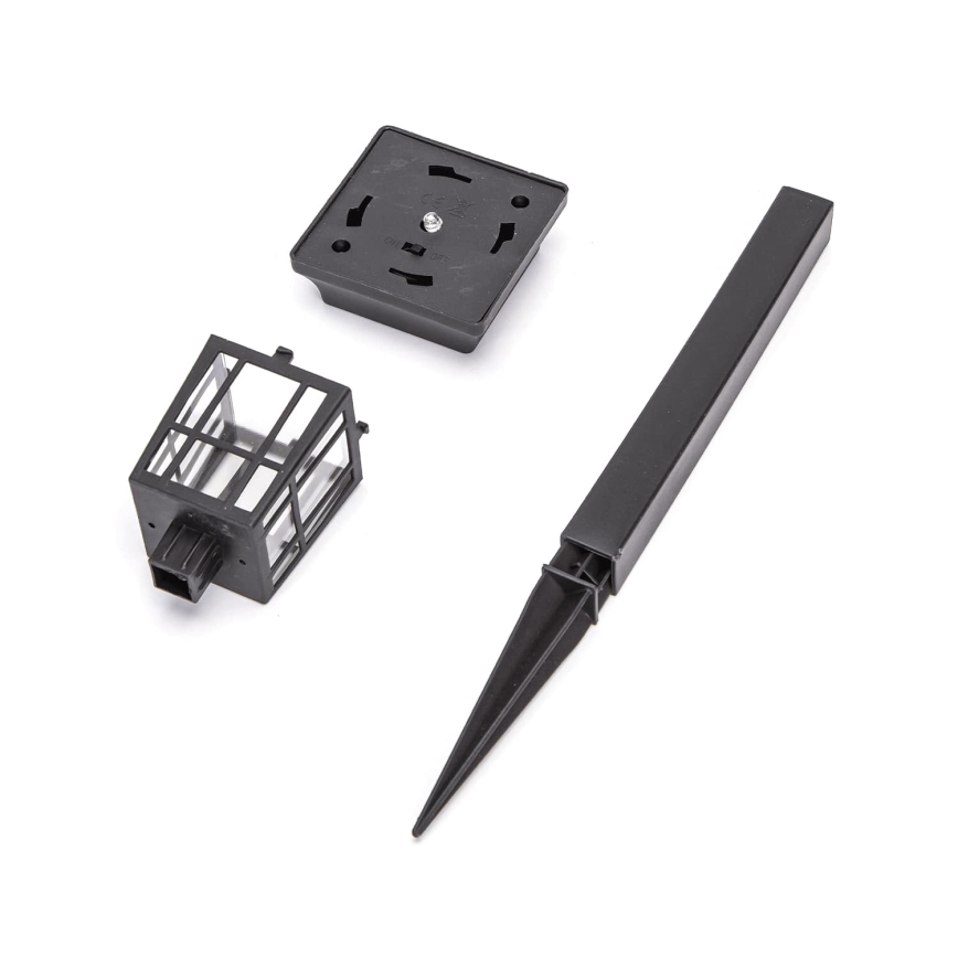 Aigostar - Lampe solaire LED/0,006W/1,2V 32 cm 40 mAh noir 6500K IP44