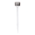 Aigostar - Lampe solaire LED/0,006W/1,2V 32cm chrome mat 2700K IP44