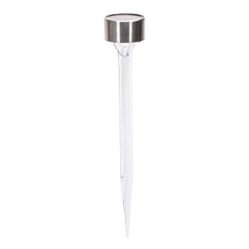 Aigostar - Lampe solaire LED/0,006W/1,2V 32cm chrome mat 6500K IP44