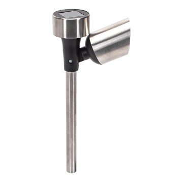 Aigostar - Lampe solaire LED/0,006W/1,2V 37,5cm chrome mat 6500K IP44
