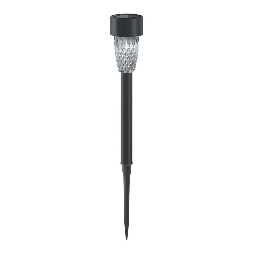 Aigostar - Lampe solaire LED/0,006W/1,2V 40 mAh 29,7 cm noir 6500K IP44
