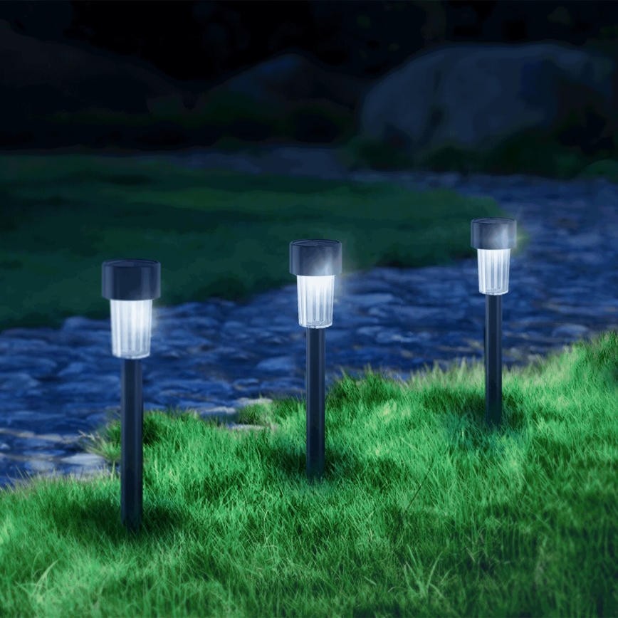 Aigostar - Lampe solaire LED/0,006W/1,2V 40mAh 6500K IP44 29,5 cm