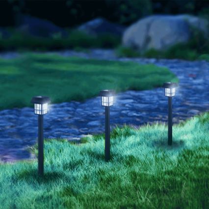 Aigostar - Lampe solaire LED/0,006W/1,2V 40mAh 6500K IP44 32 cm