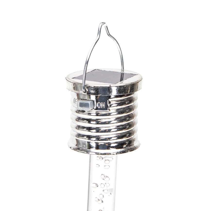 Aigostar - Lampe solaire LED/0,006W/1,2V chrome 2700K IP44 40 mAh