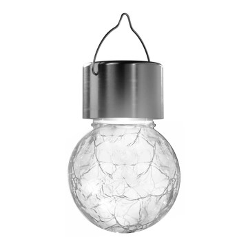 Aigostar - Lampe solaire LED/0,006W/1,2V chrome mat 6500K IP44