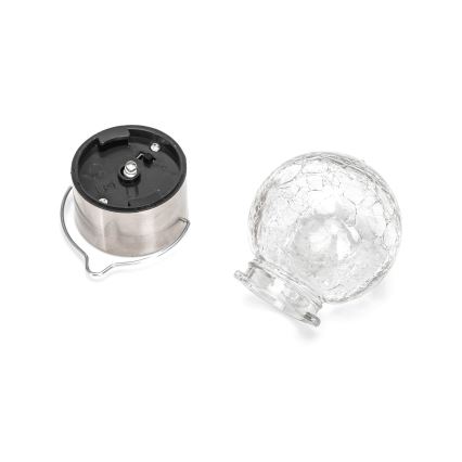 Aigostar - Lampe solaire LED/0,006W/1,2V d. 6 cm 100 mAh 6500K IP44