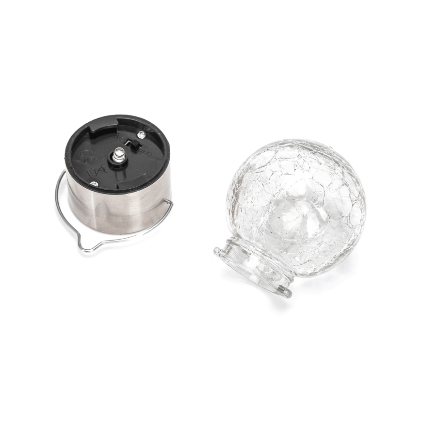 Aigostar - Lampe solaire LED/0,006W/1,2V d. 6 cm 100 mAh 6500K IP44