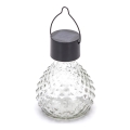 Aigostar - Lampe solaire LED/0,006W/1,2V noir 100 mAh 2700K IP44