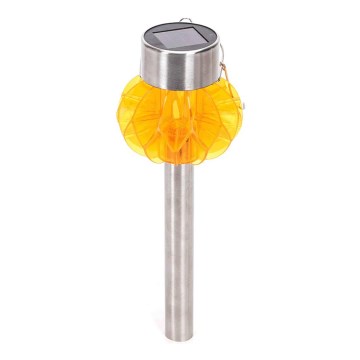 Aigostar - Lampe solaire LED/0,012W/1,2V 38,4cm 3000K IP44 orange 100 mAh
