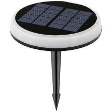 Aigostar - Lampe solaire LED/0,6W/2V d. 16,5 cm 3000K/4000K/6500K IP65 noir