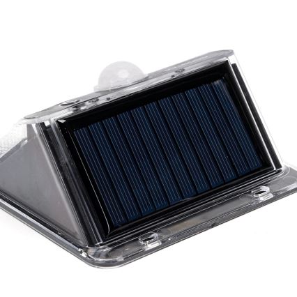Aigostar - Lampe solaire LED avec capteur LED/3,7V 6500K 1200 mAh IP65 noire