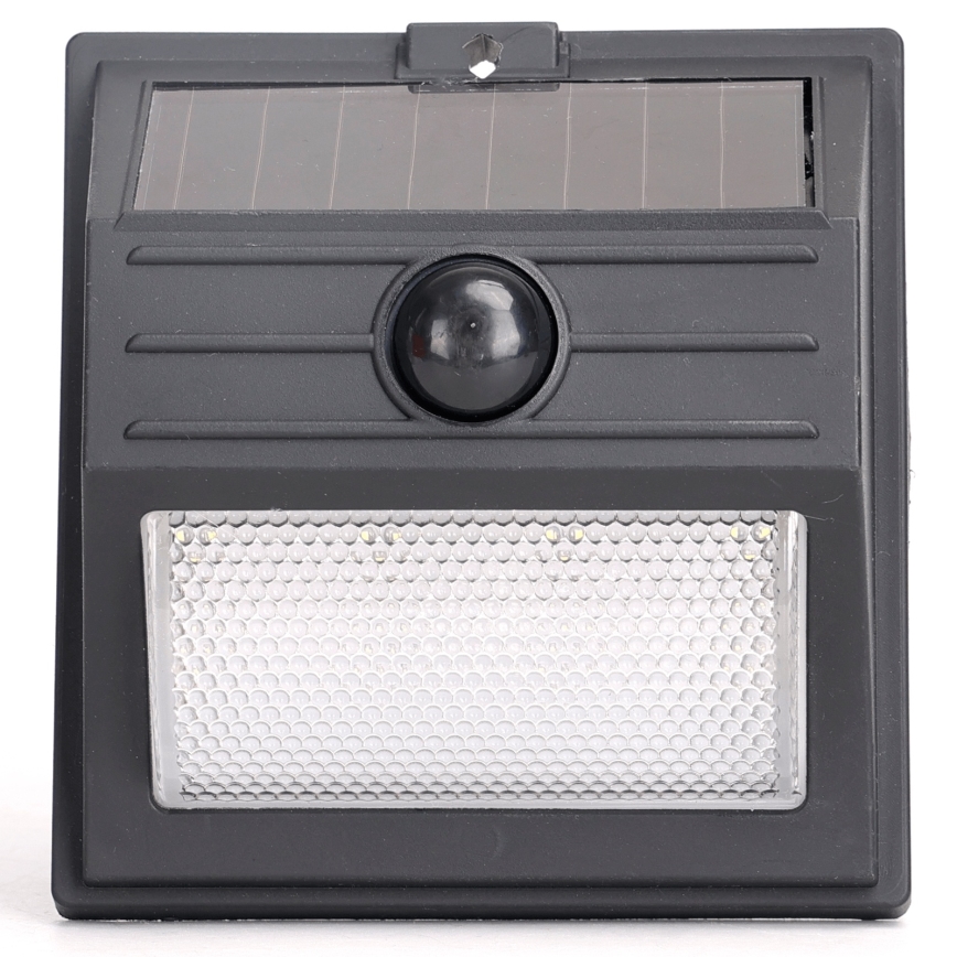 Aigostar - Lampe solaire LED avec capteur LED/3,7V 6500K 500 mAh IP65 noire