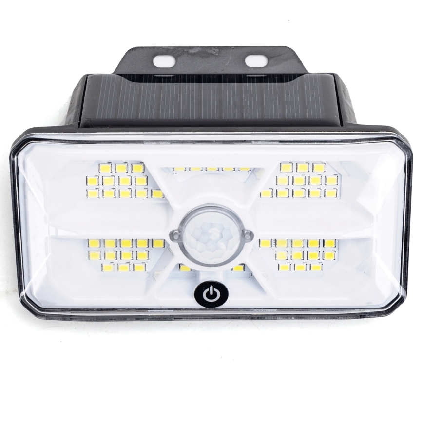 Aigostar - Lampe solaire LED avec capteur LED/3,7V 6500K 500 mAh IP65 noire