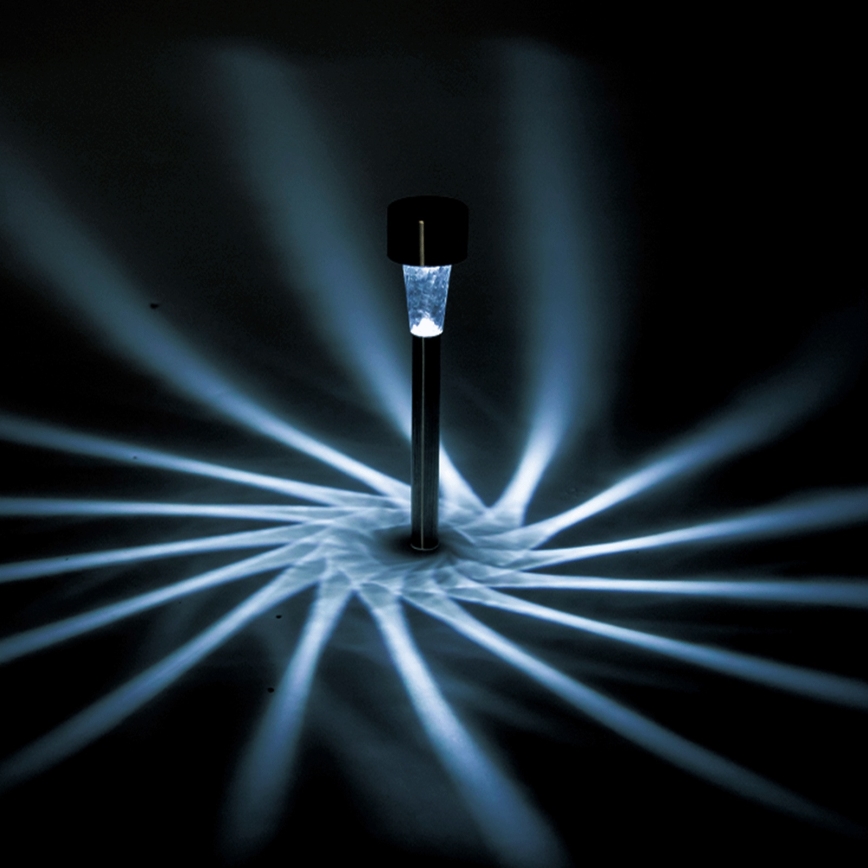 Aigostar - Lampe solaire LED LED/2V IP44 40 mAh chrome mat