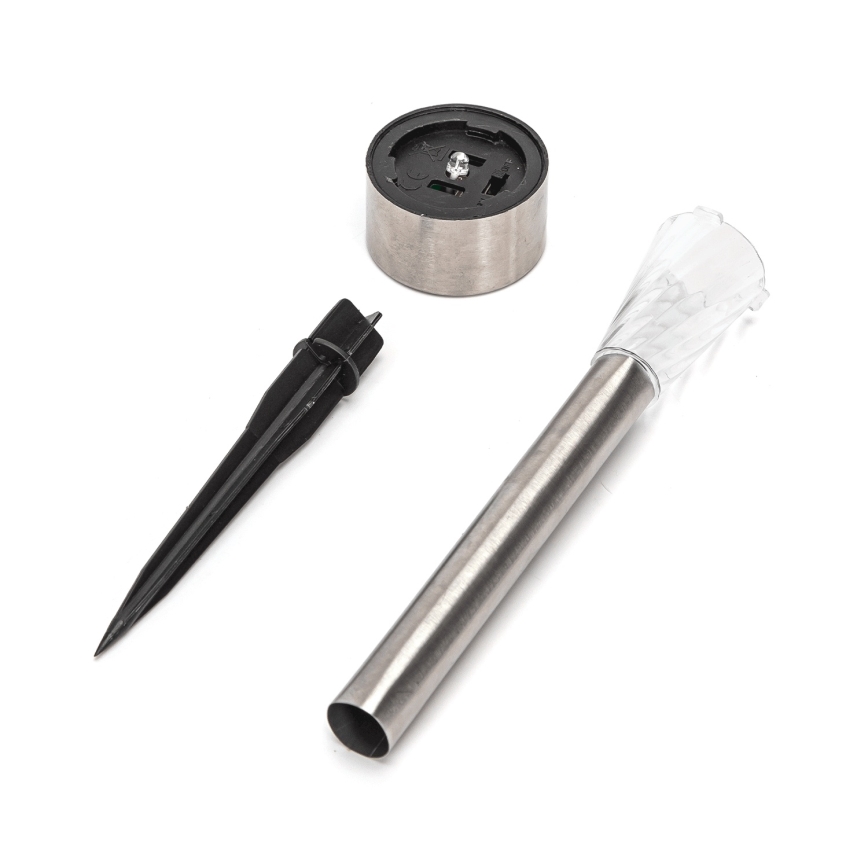 Aigostar - Lampe solaire LED LED/2V IP44 40 mAh chrome mat