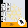 Aigostar - LED Décoration de Noël d'extérieur 540xLED/6W/230V 43 cm IP44 flocon blanc chaud