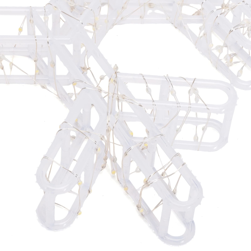 Aigostar - LED Décoration de Noël d'extérieur 540xLED/6W/230V 43 cm IP44 flocon blanc chaud