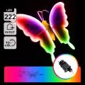 Aigostar - LED Décoration d'extérieur 222xLED/12W/230V 60 cm IP44 papillon/multicolore
