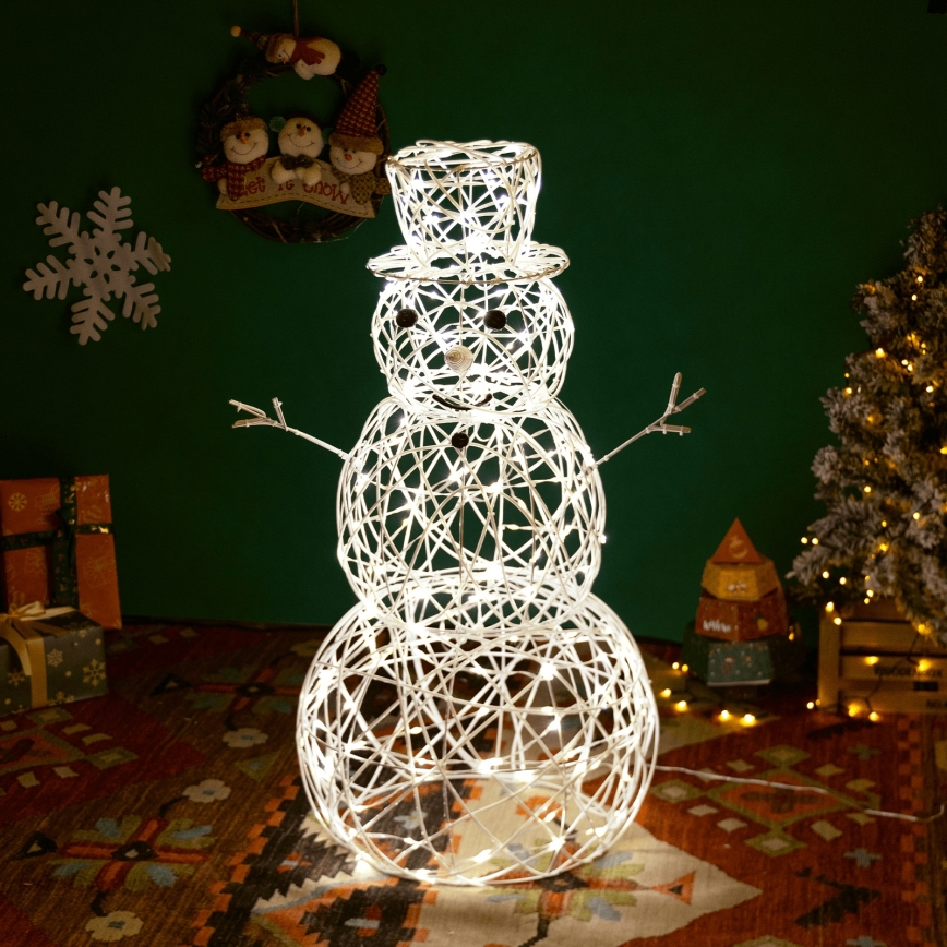 Aigostar - LED Décoration de Noël extérieure LED/3,6W/31/230V 2700K 60 cm IP44 bonhomme de neige