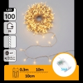 Aigostar - LED Guirlande de Noël 100xLED/3xAA 10,3m blanc chaud