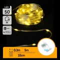 Aigostar - LED Guirlande de Noël 50xLED/3xAA 5,3 m blanc chaud