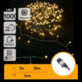 Aigostar - LED Guirlande de Noël d'extérieur 1000xLED/8 fonctions 53m IP44 blanc chaud