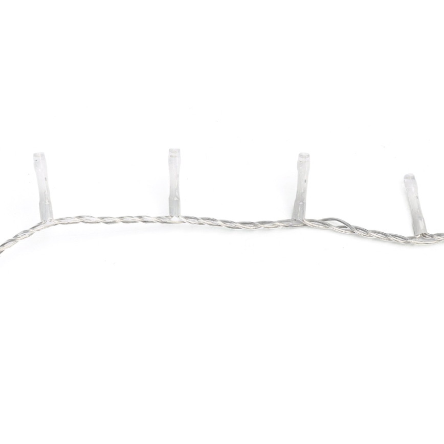 Aigostar - LED Guirlande de Noël d'extérieur 100xLED/8 fonctions 5,3 m IP44 blanc chaud