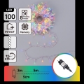 Aigostar - LED Guirlande de Noël d'extérieur 100xLED/8 fonctions 5,3m IP44 multicolore